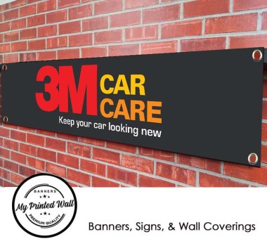 3M Car Care Logo Garage / Workshop PVC Banner