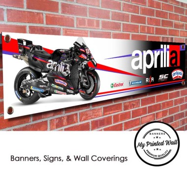 Aprilia 2026 Moto GP Team Garage PVC Banner