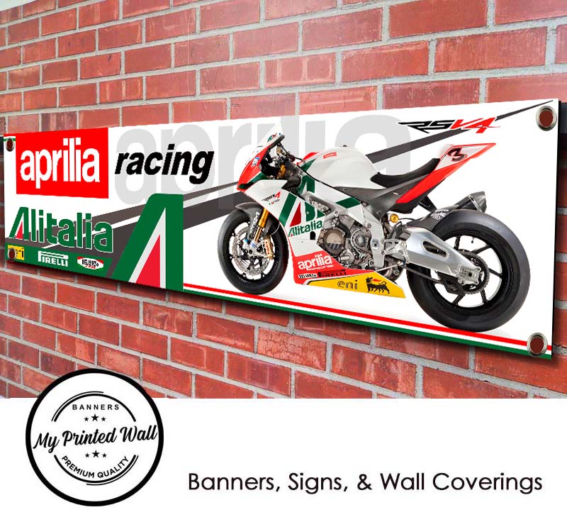 Aprilia Racing Alitalia RSV4 PVC Banner