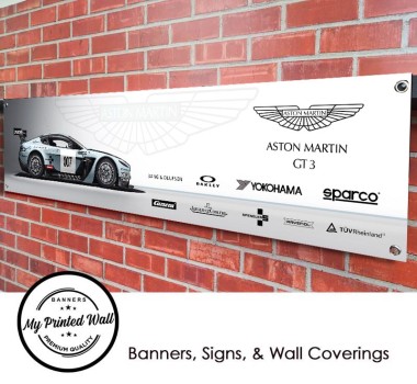 Aston Martin Vantage GT3 Team Garage PVC Banner