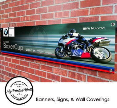 BMW 1100S Boxer Cup Garage PVC Banner