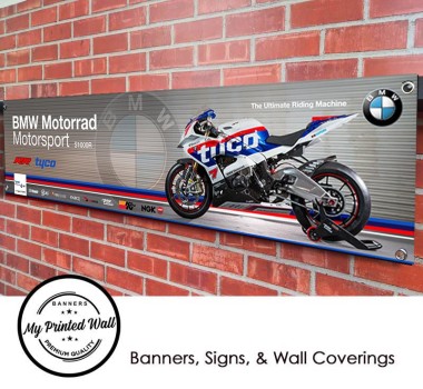 BMW Tyco S1000R Garage PVC Banner