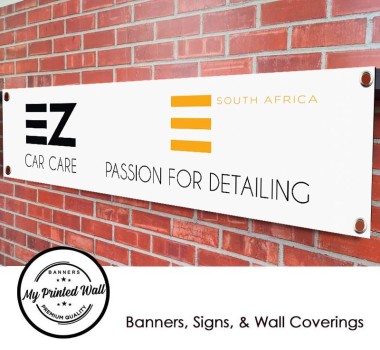 EZ Car Care Logo Garage / Workshop PVC Banner