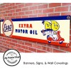 Esso Motor Oil Vintage / Retro Logo Garage PVC Banner 