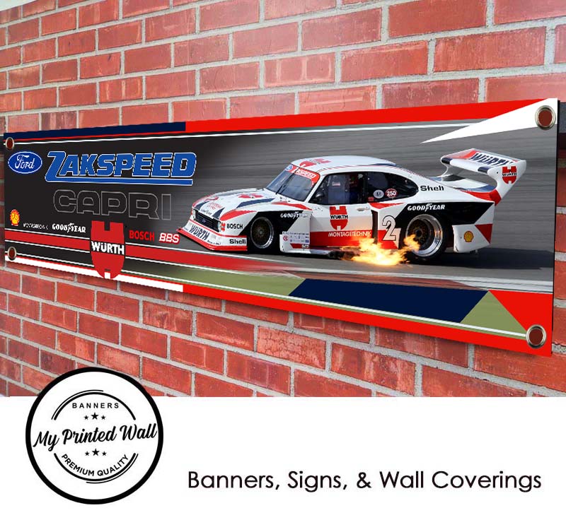Ford Capri Zakspeed PVC Banner