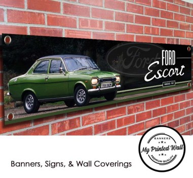 Ford Escort MK1 1300E PVC Banner