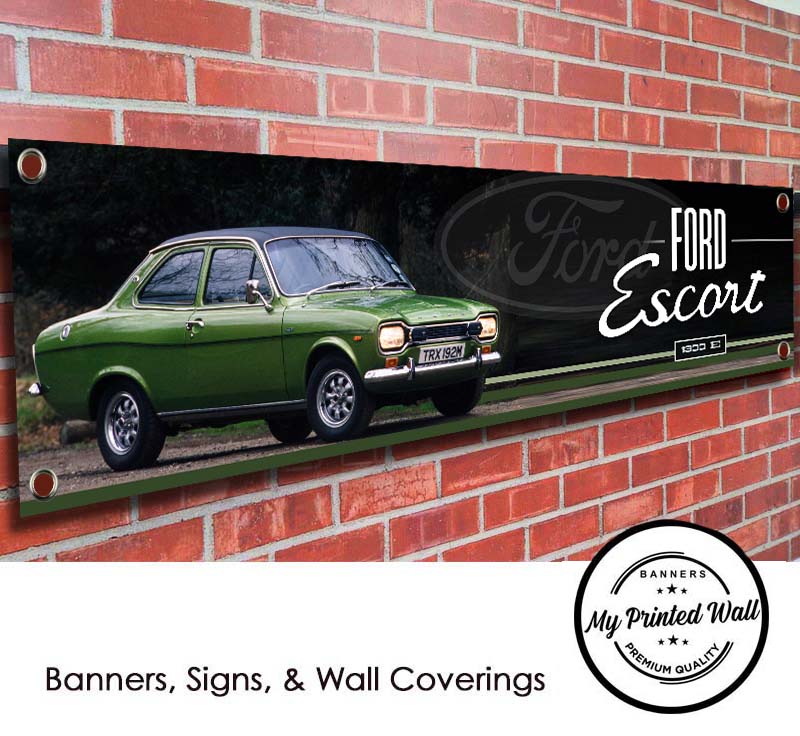 Ford Escort MK1 1300E PVC Banner