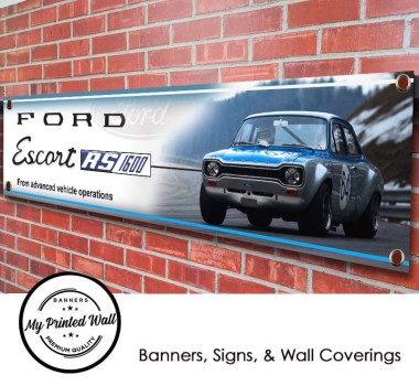 Ford Escort MK1 RS 1600 PVC Banner