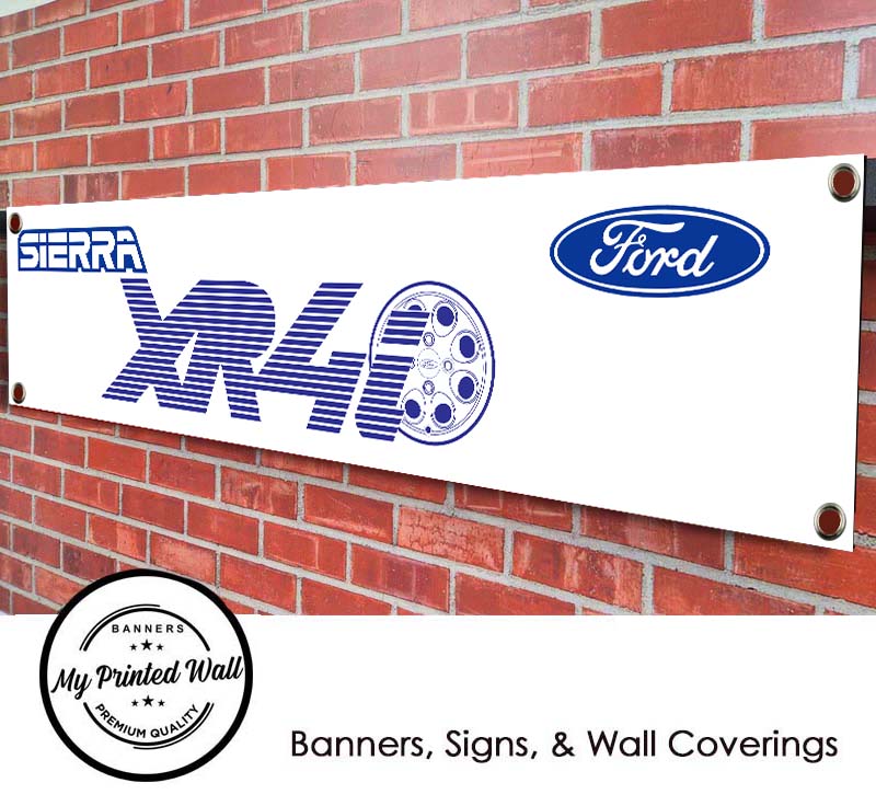 Ford XR4i Logo PVC Banner for Garage, Workshop etc Ford XR4i Logo PVC Banner for Garage, Workshop etc