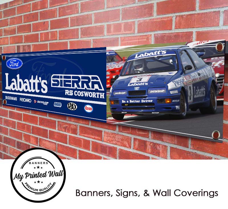 Ford Sierra RS Cosworth Labatt's Touring Car PVC Banner