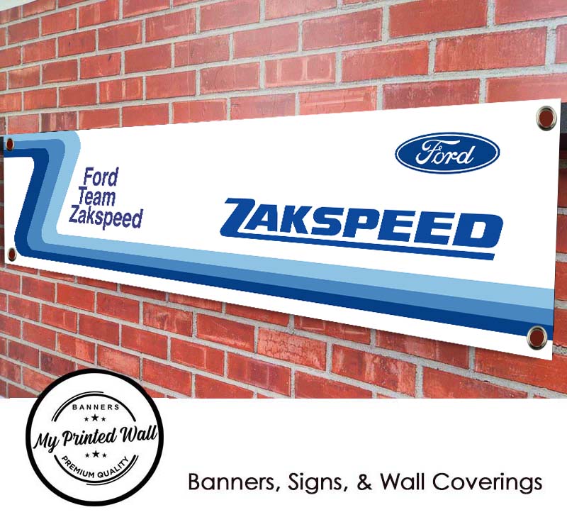Ford Team Zakspeed PVC Banner for Garage, Workshop etc Ford Team Zakspeed PVC Banner for Garage, Workshop etc