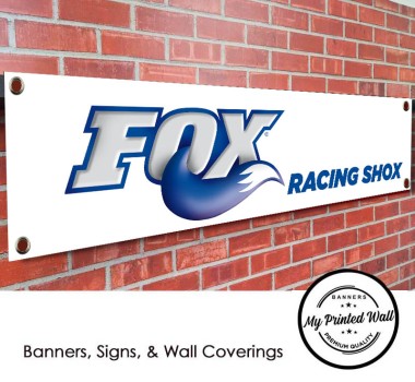 Fox Racing Shox Logo PVC Garage Banner