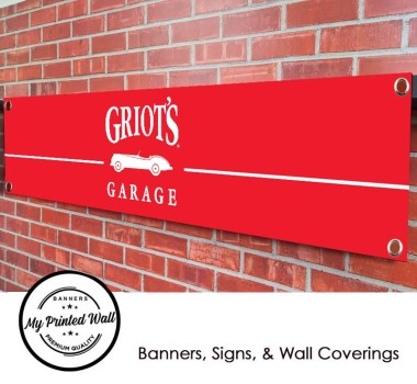 Griot's Garage Car Care Logo Garage / Workshop PVC Banner