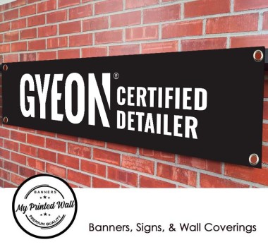 Gyeon Car Care Logo Garage / Workshop PVC Banner