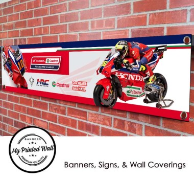 Honda Castrol HRC 2025 Moto GP Team PVC Banner 