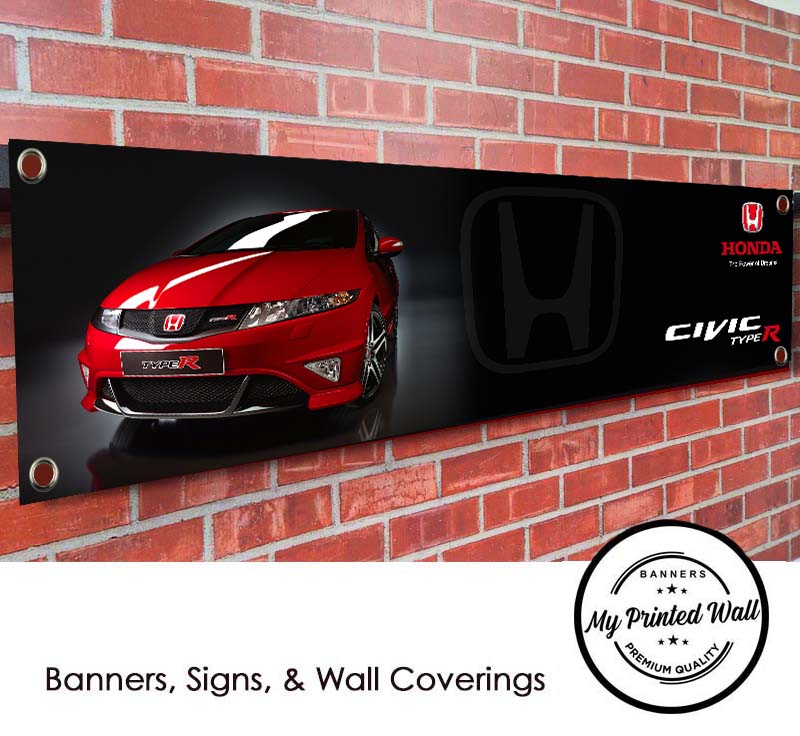 Honda Civic Type-R (FN2) PVC Banner (red)