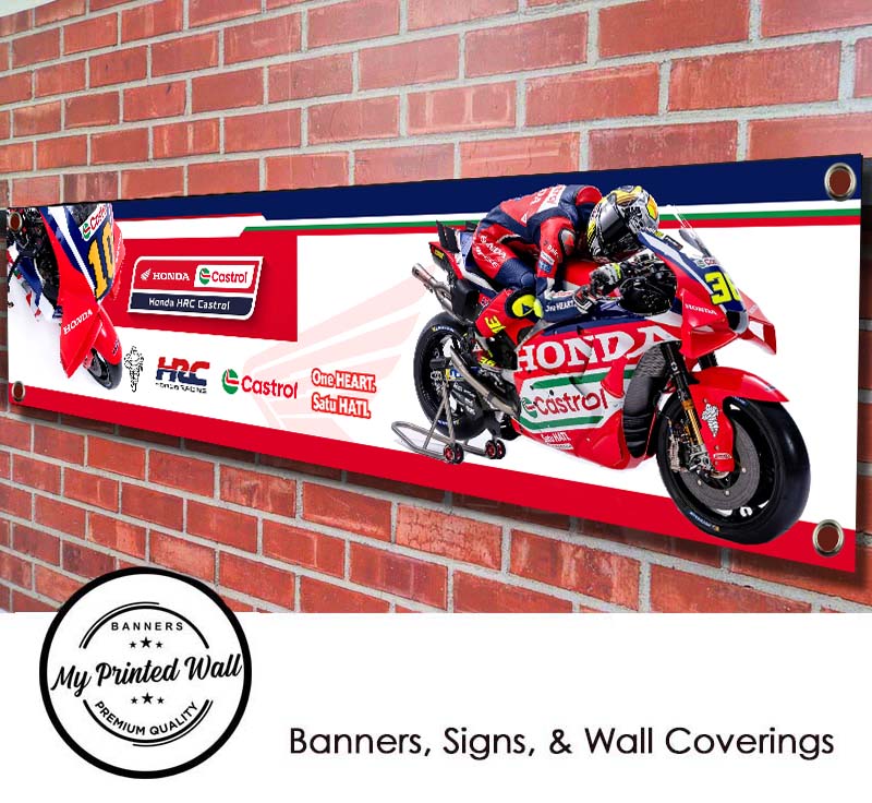 Honda Castrol HRC 2026 Moto GP Team PVC Banner 