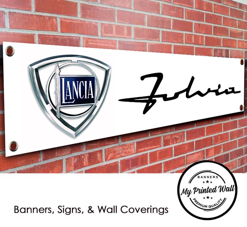 Lancia Fulvia Logo PVC Banner