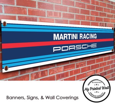 Martini Racing Porsche Motorsport PVC Banner