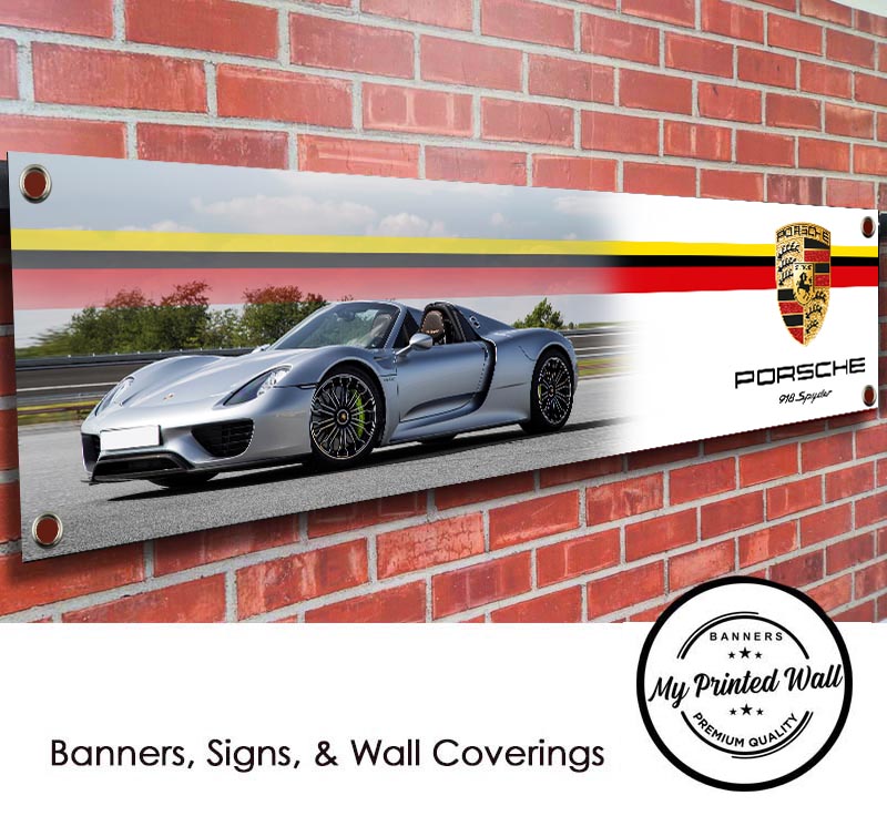 Porsche 918 Spyder PVC Banner