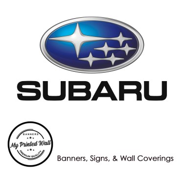 Subaru 555 Rally Car PVC Banner