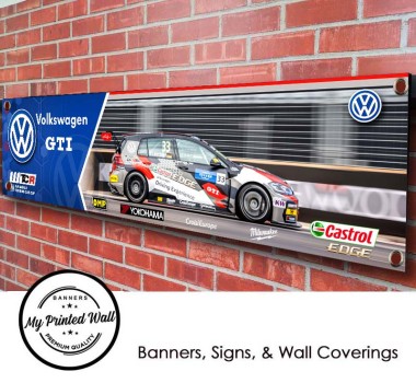 Volkswagen Golf GTi Touring Car PVC Banner