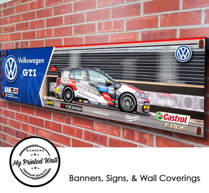 Volkswagen Golf GTi Touring Car PVC Banner