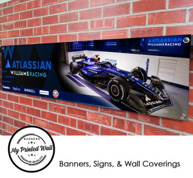 Williams 2025 F1 Team Garage PVC Banner