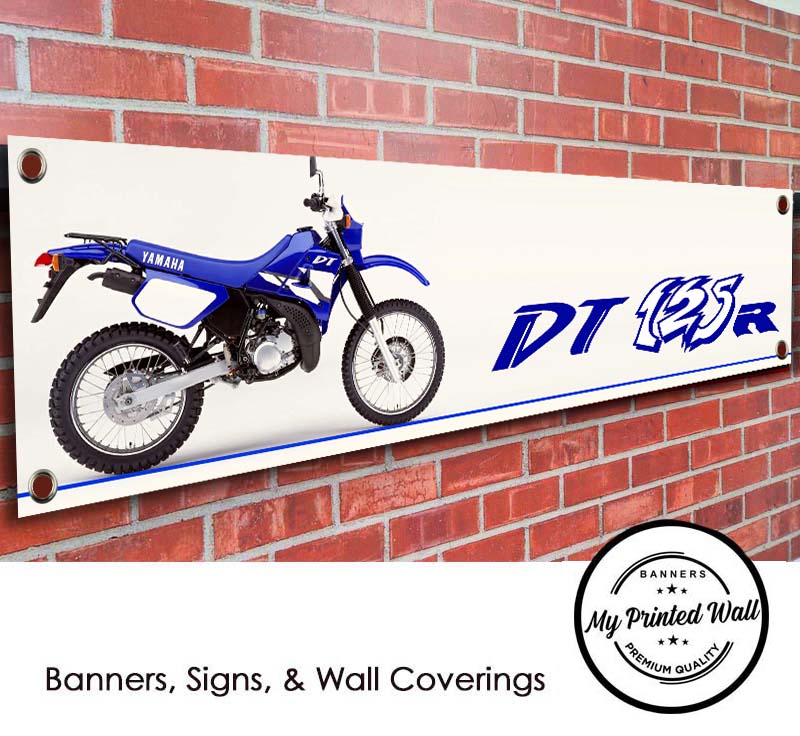Yamaha DT 125 R Garage PVC Banner