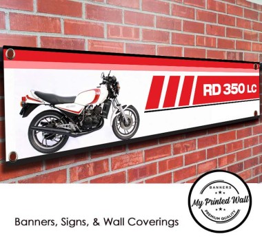 Yamaha RD350 LC Motorcycle PVC Banner