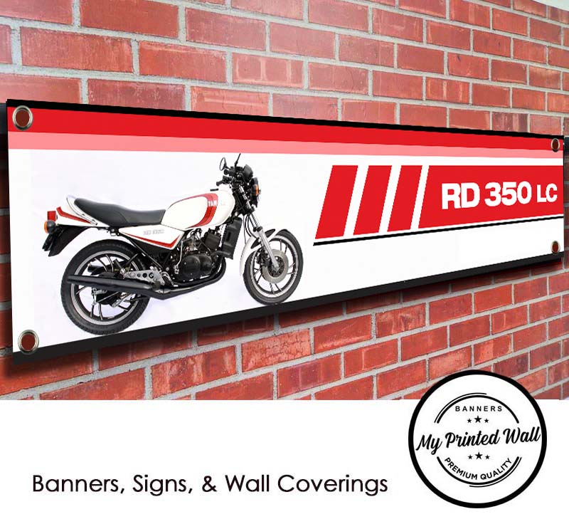 Yamaha RD350 LC Motorcycle PVC Banner