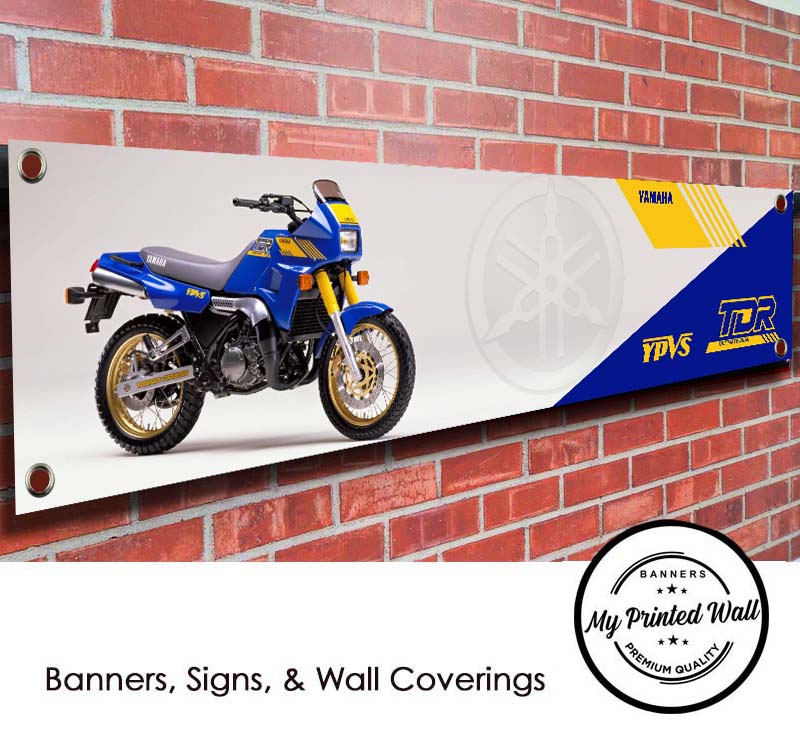 Yamaha TDR 250 Motorcycle PVC Banner 