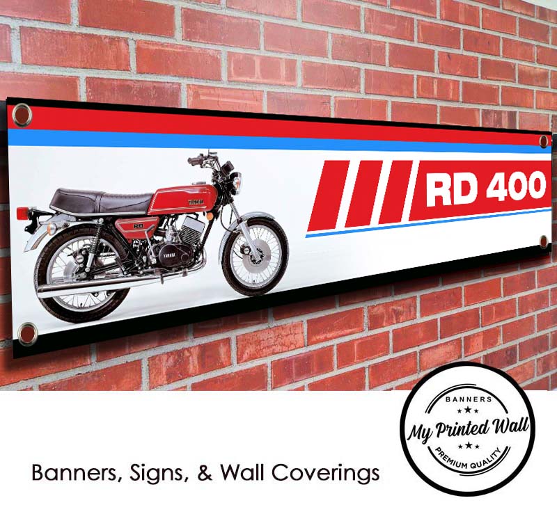 Yamaha RD400 Motorcycle PVC Banner 